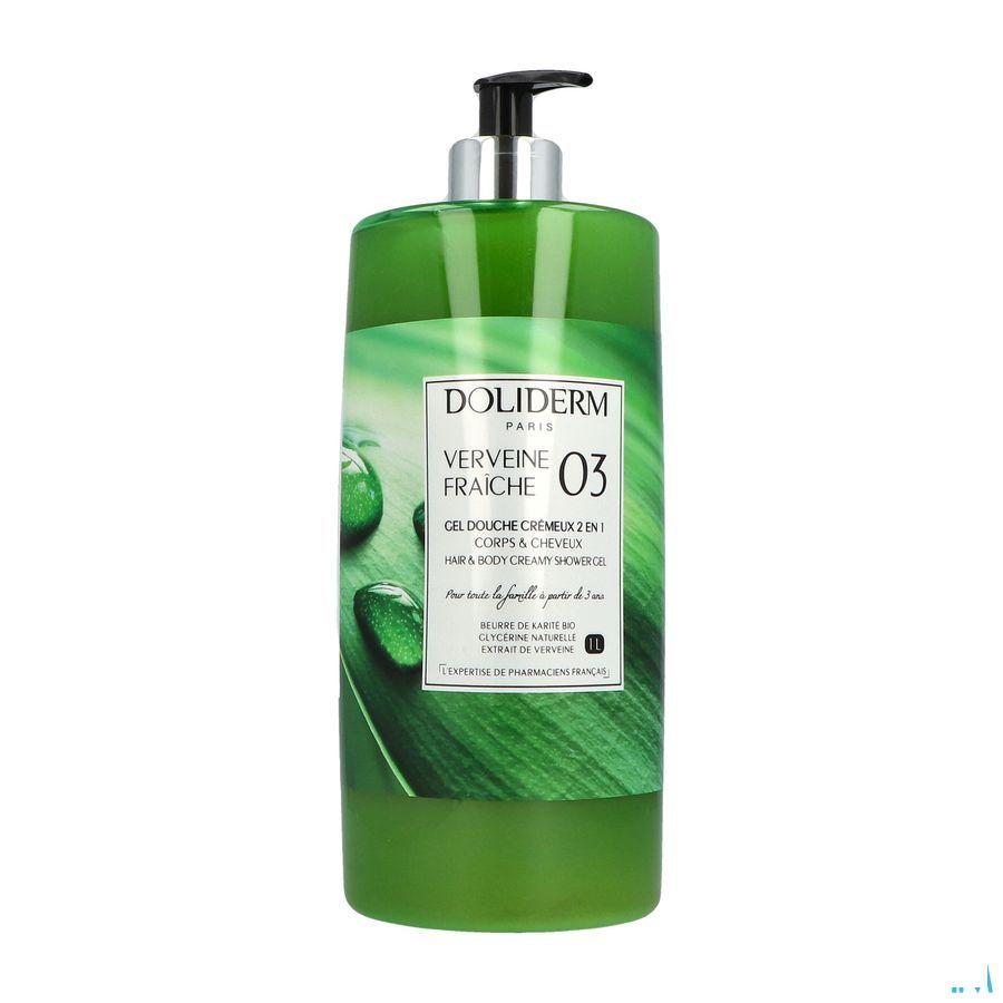 Doliderm Douchegel 2In1 Verveine Fraiche Pompfl 1L