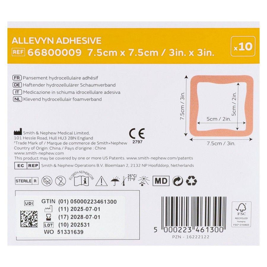 Allevyn Pansement Adh Hydrocel. 7,5X 7,5Cm 10 66800009  -  Smith Nephew