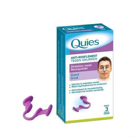 Quies Anti ronflement Dilateur Nasal Grande 1  -  Quies