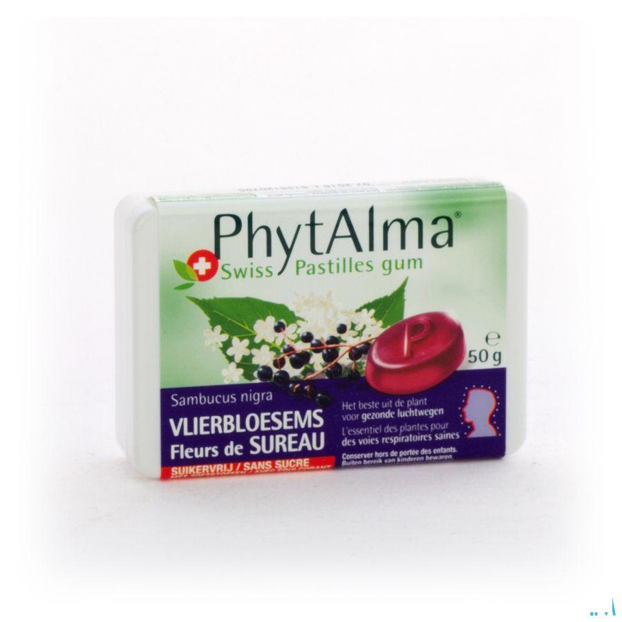 Phytalma Swiss Pastilles Gomme Fleurs Sureau 50 gr  -  Bomedys