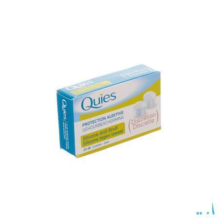 Quies Gehoorbescherming Tegen Lawaai Silic.3 Paar  -  Quies