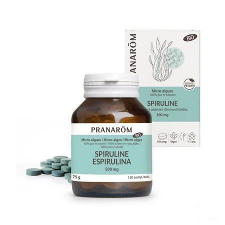 Microalgues Spiruline Tabl 150X500 mg Pranarom  -  Pranarom