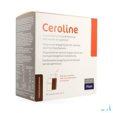 Ceroline Chocolade Poeder Zakje 14x25 gr  -  Pileje