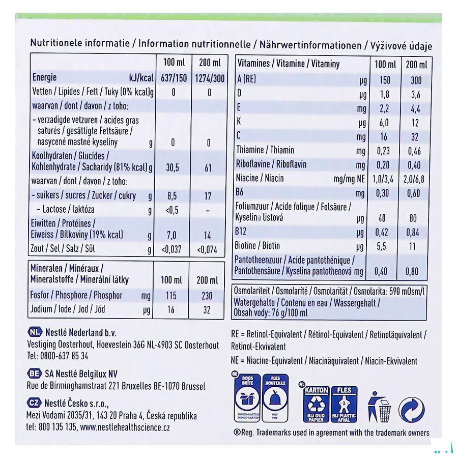 Resource Ultra Fruit Saveur Pomme 4X200 ml