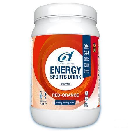 6d Sixd Energy Sports Drink Red Orange Poeder 1,3kg