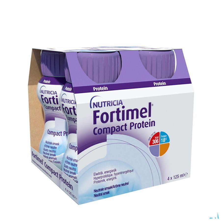 Fortimel Compact Protein Neutraal 4x125 ml  -  Nutricia