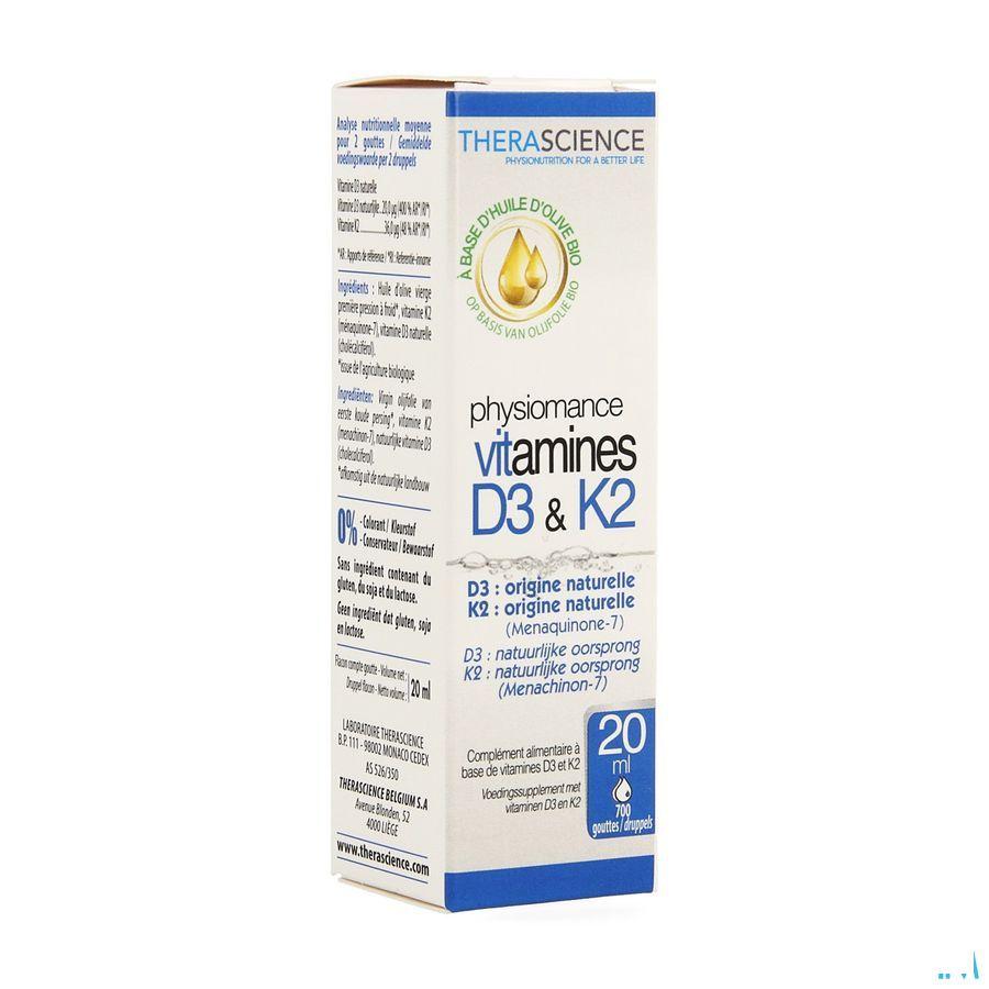 D3 K2 Flacon 20 Ml Physiomance PHY309  -  Therascience
