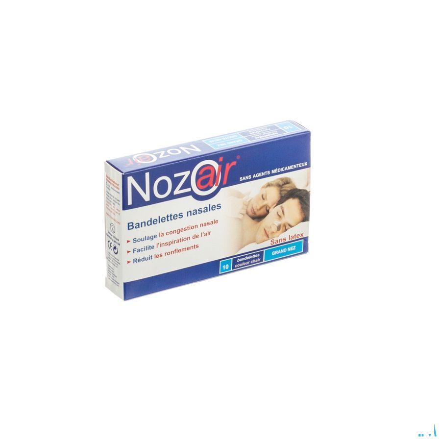 Nozoair Bandelette Nasale Grand Nez 10