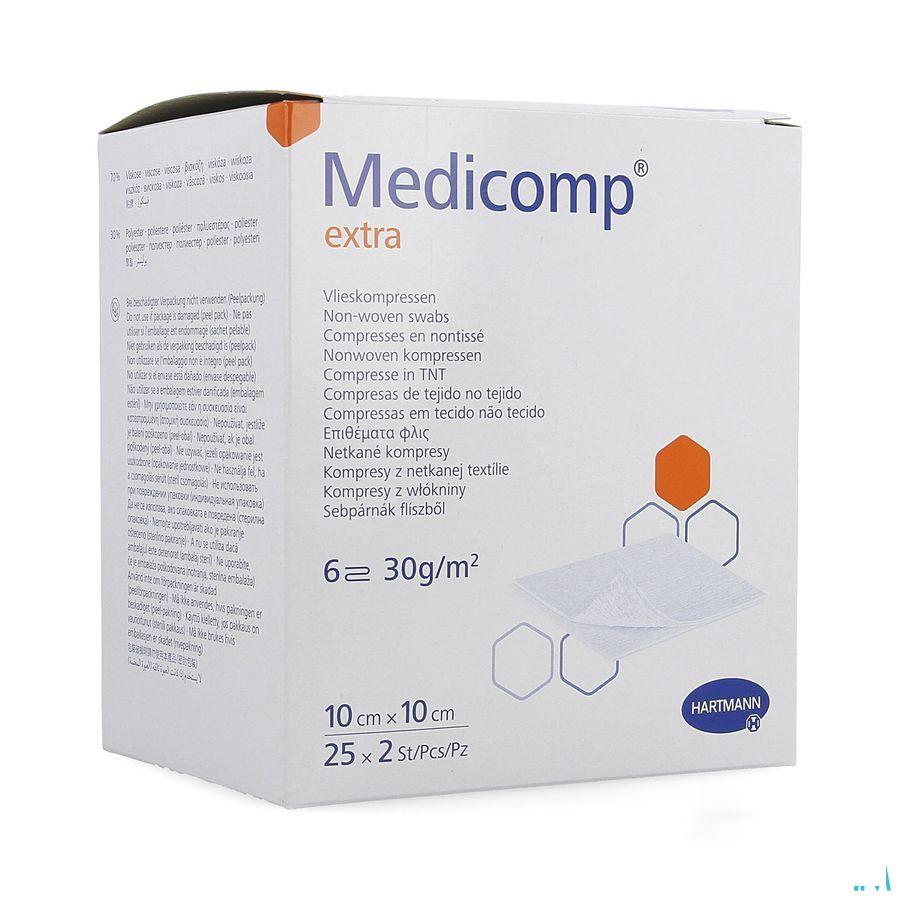 Medicomp Kompres Steriel Extra 6L 10X10Cm 30G 25X2  -  Hartmann