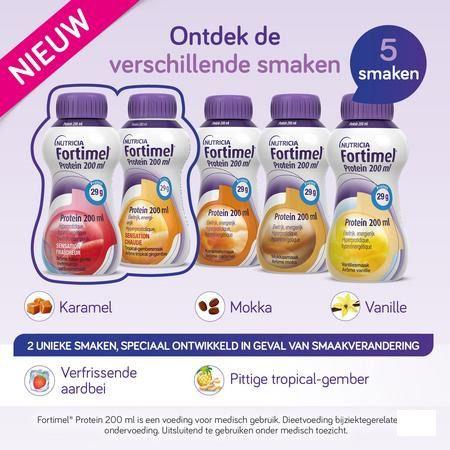 Fortimel Protein 200 ml Aardbei Verfrissend 4X200 ml  -  Nutricia