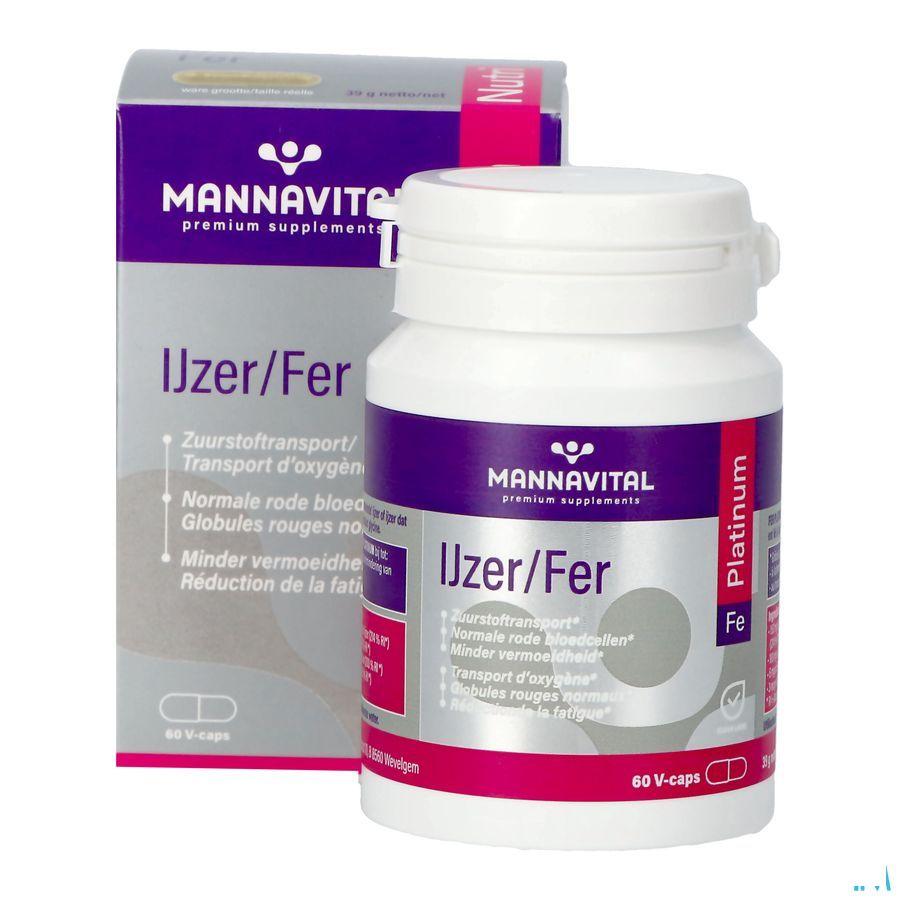 Mannavital Fer Platinum V-Capsule 60