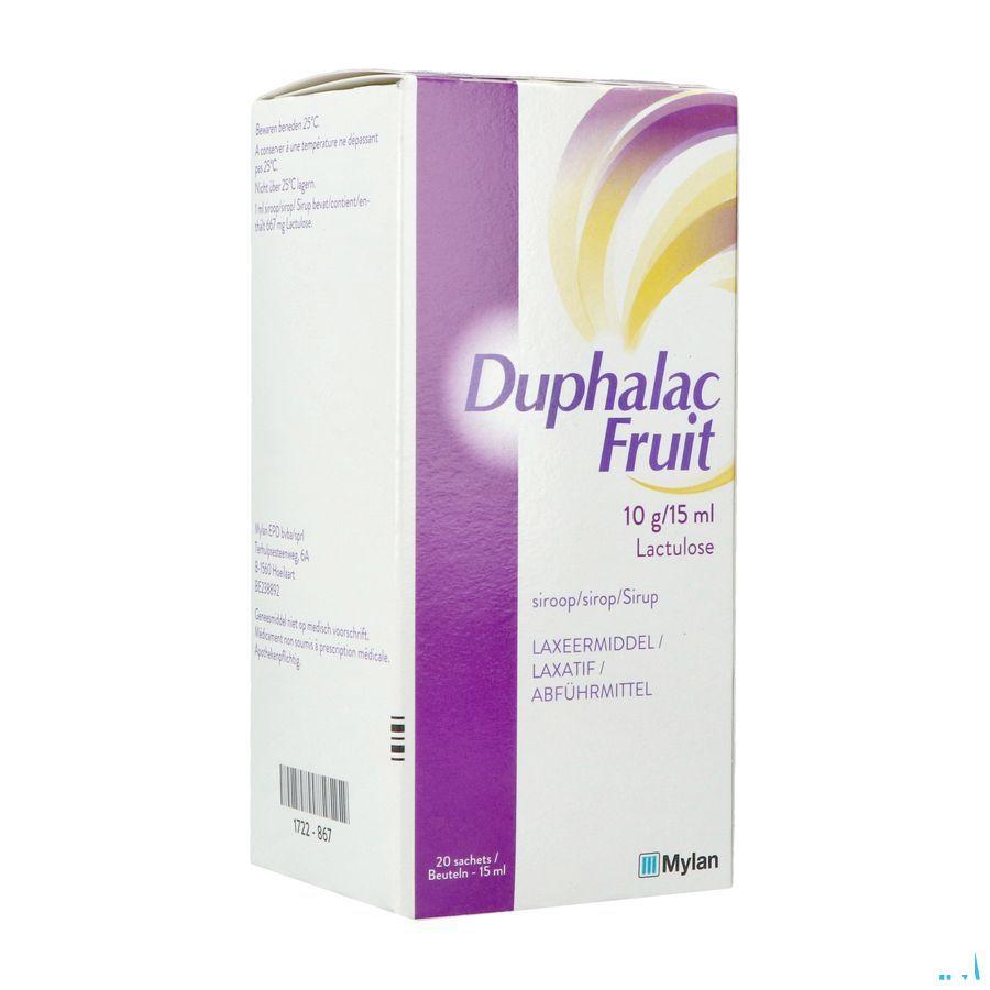 Duphalac Fruit Sirop Sachets 20 X 15 ml 