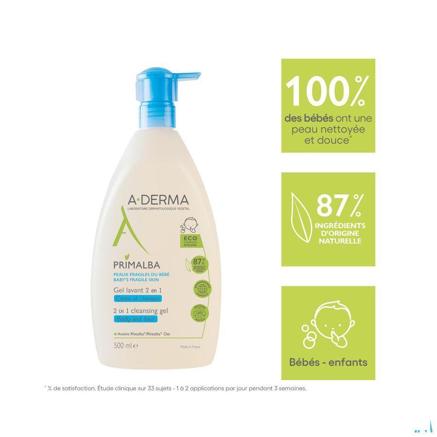 Aderma Primalba Gel Lavant 2en1 500 ml  -  Aderma