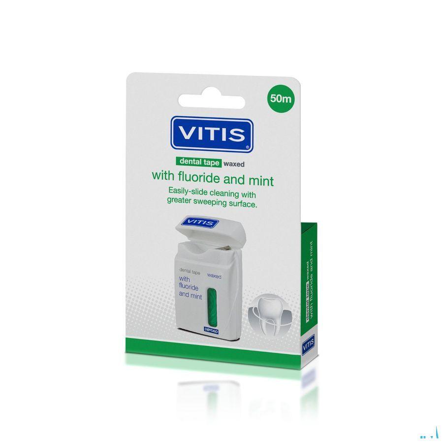 Vitis Tape Waxed Fluor Mint 50m 1502  -  Dentaid