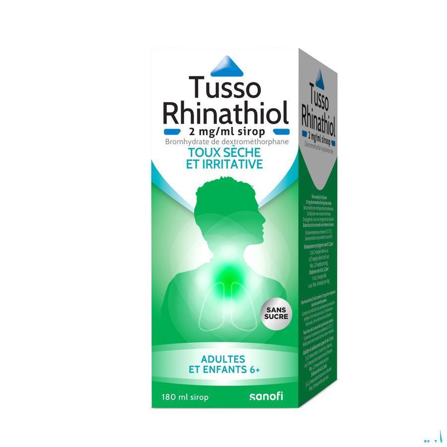 Tusso Rhinathiol 2 mg/ml Sirop Ad sans sucre 180 ml
