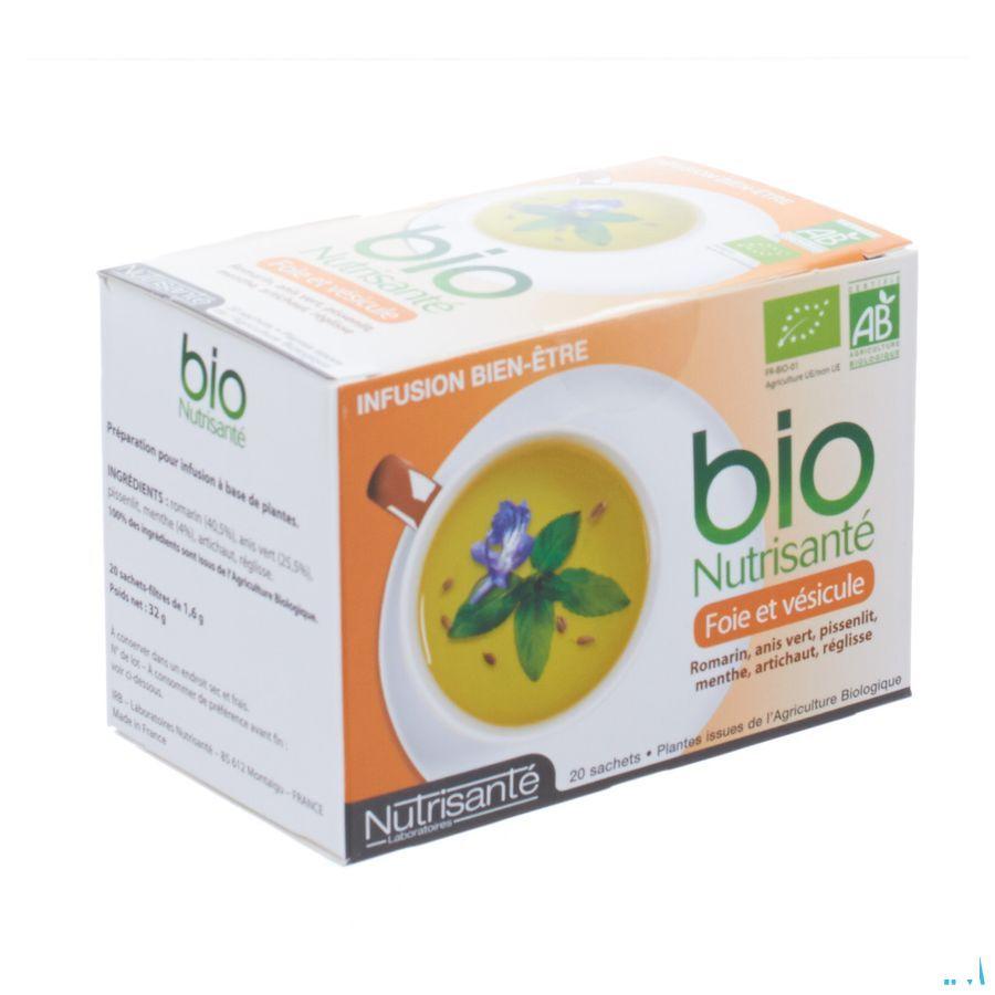Infusion Bio Foie Et Vesicule Sachets 20  -  Nutrisante