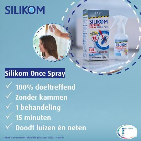 Silikom Once Spray Anti Luizen 100 ml  -  EG