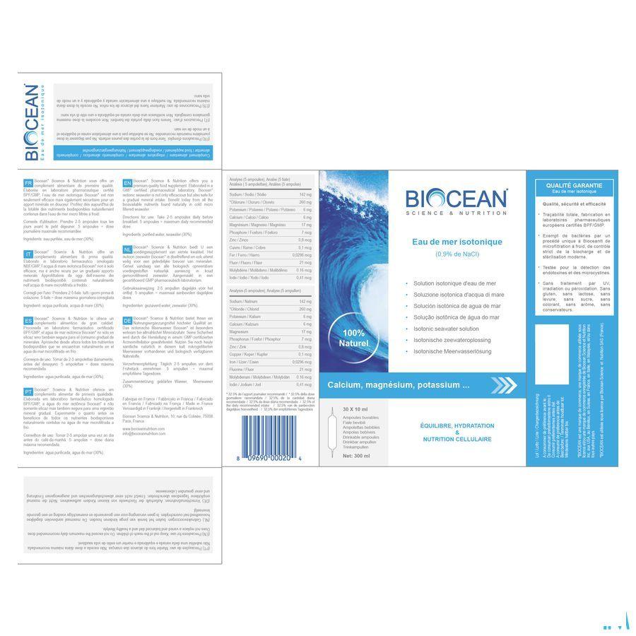 Biocean Isotonic ampoules 300 ml  -  Energetica Natura