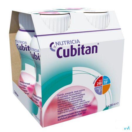 Cubitan Aardbei 4x200 ml  -  Nutricia