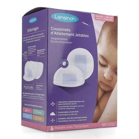Lansinoh Wegwerpb.Borstkompressen Blue Lock Core60  -  Lansinoh Laboratories