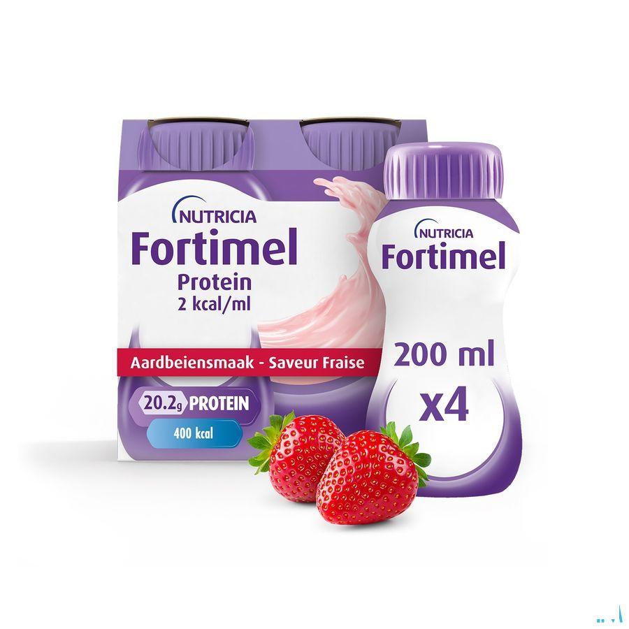 Fortimel Protein 2Kcal Aardbei 4X200 ml