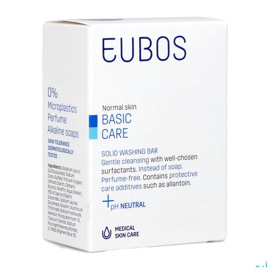 Eubos Compact Wastablet Blauw zonder parf 125 gr  -  I.D. Phar