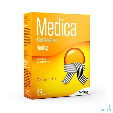 Medica Keeltabletten Honing Zuigtabl 36