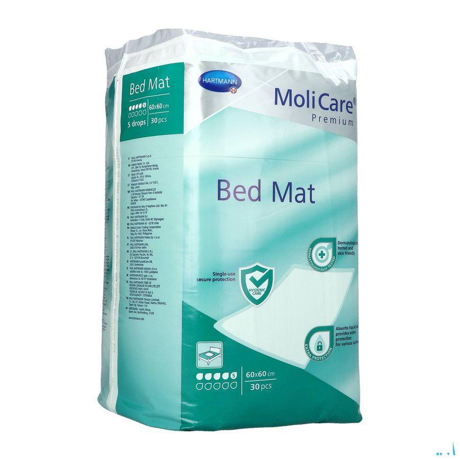 Molicare Premium Bed Mat 5 Drops 60Cmx60Cm 30  -  Hartmann