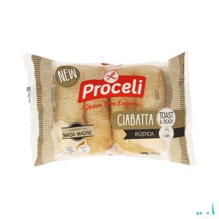 Proceli Ciabatta Rustica 120 gr 2x60 gr  -  Revogan
