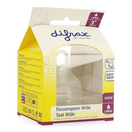 Difrax Flessenspeen Natural Wide Large 678  -  Difrax