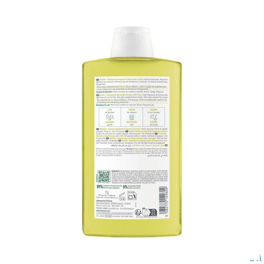 Klorane Capilaire Shampooing Pulpe Cedrat 400 ml