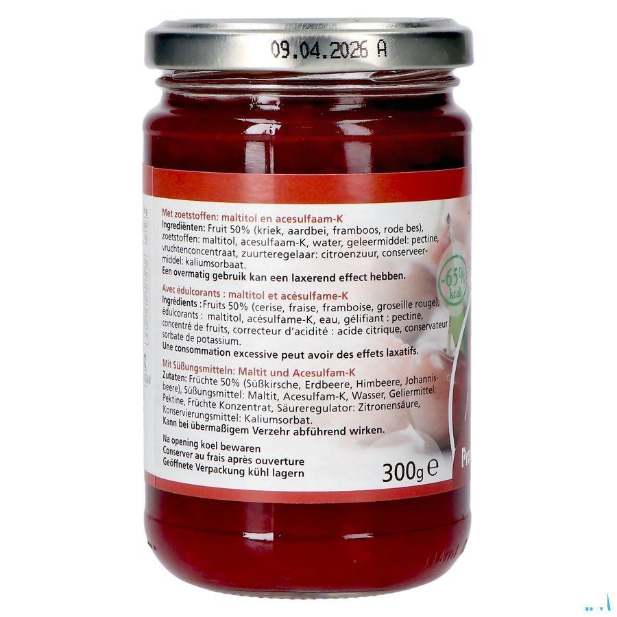 Prodia Broodbeleg 4 Vruchten + Maltitol 300 gr 6189  -  Revogan