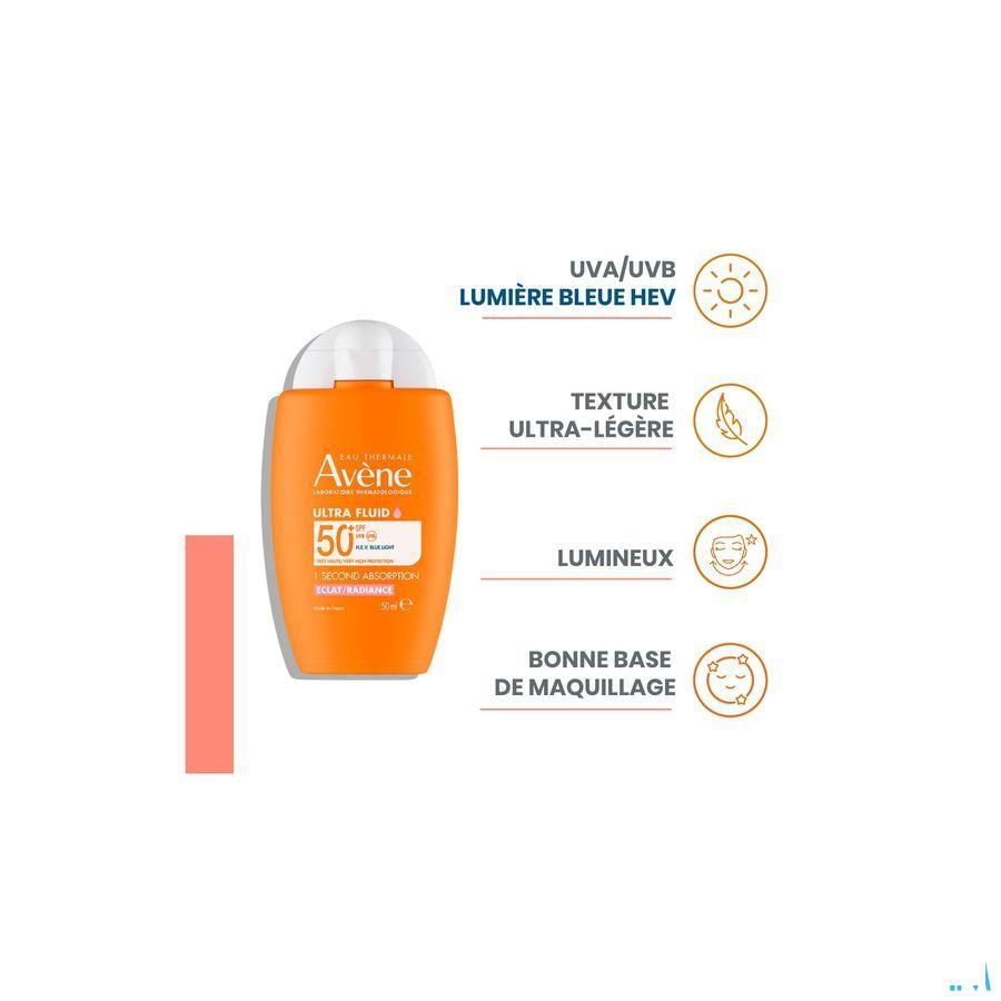 Avene Zon Spf50+ Ultra Fluid Eclat Radiance 50 ml