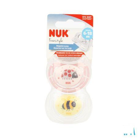Nuk Fopspeen 2 Freestyle Girl 6-18m 2  -  Eureka Pharma