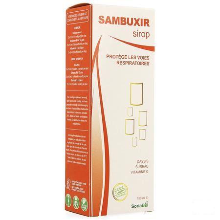Soria Sambuxir Siroop Vlierbes 150 ml  -  Soria Bel