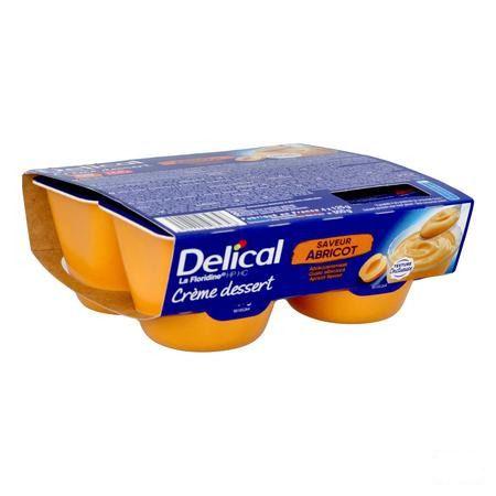 Delical Creme Dessert La Floridine Abrikoos 4X125 g  -  Bs Nutrition