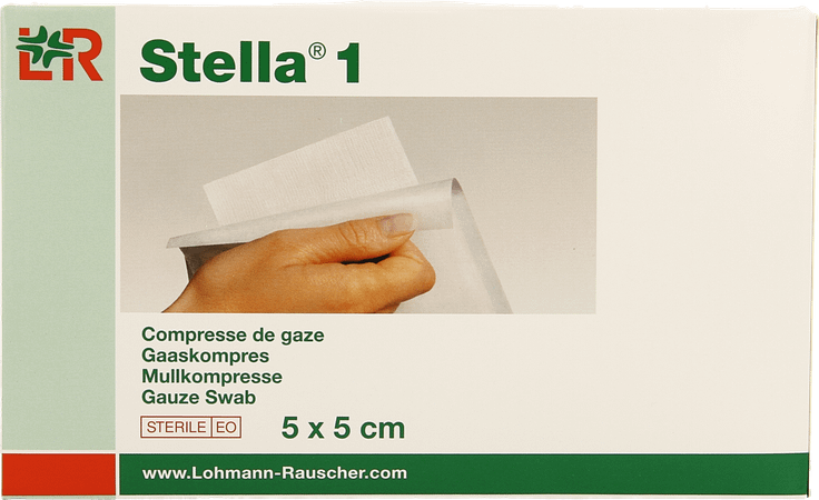 Stella 1 Kompres Steriel 5x5,0cm 40 35001  -  Lohmann & Rauscher