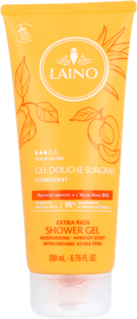 Laino Douchegel Overvet Abrikoos 200 ml