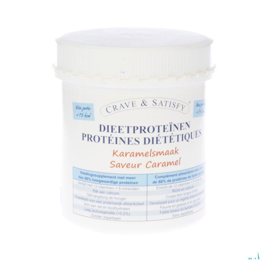 Crave & Satisfy Dieetproteinen Karamel Pot 200 gr