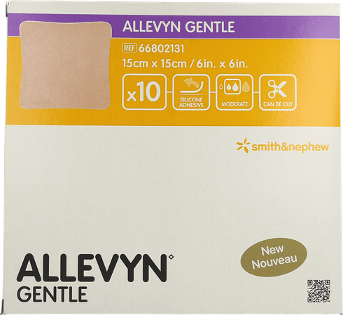 Allevyn Gentle Cp Foam 15Cmx 15Cm 10 66802131  -  Smith Nephew