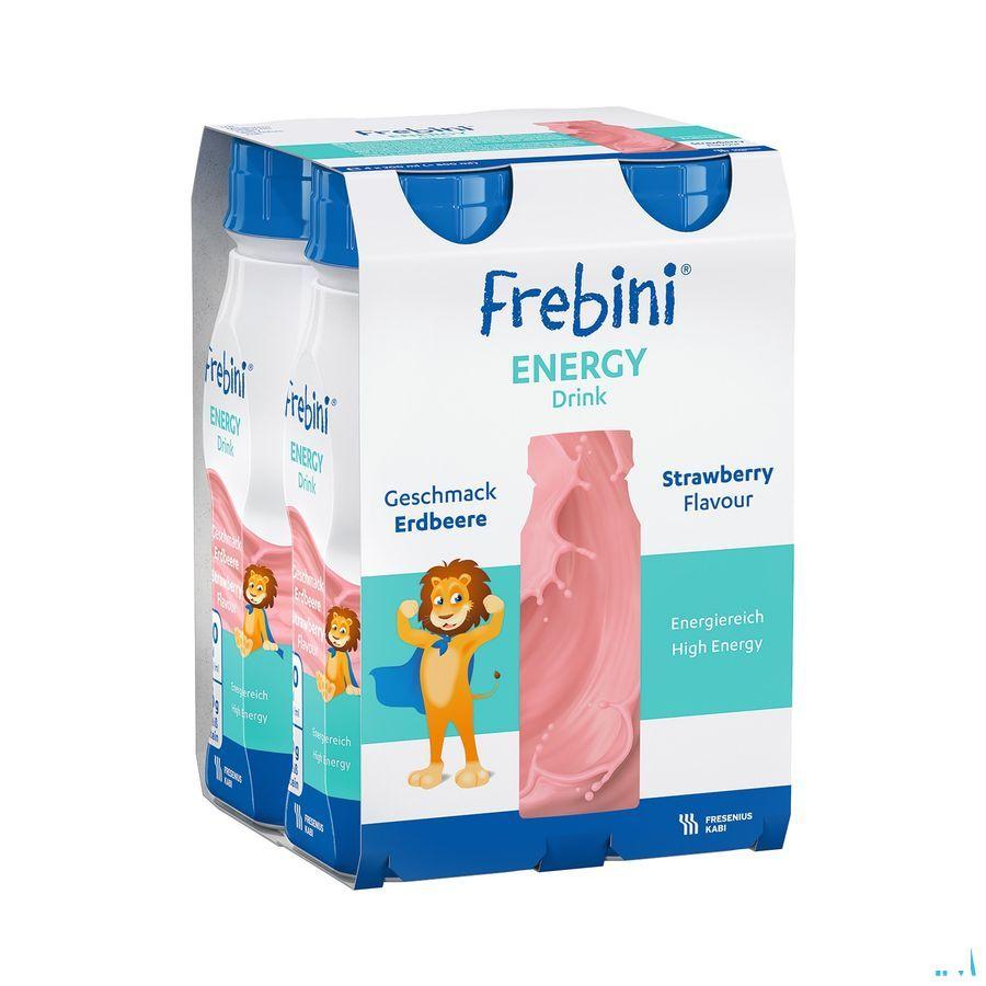Frebini Energy Drink Enfant Fraise Flacon 4x200 ml  -  Fresenius