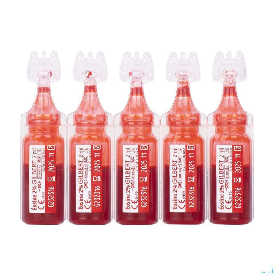 Gilbert Eosine Waterige Oplossing 2% Steriel 10x2 ml