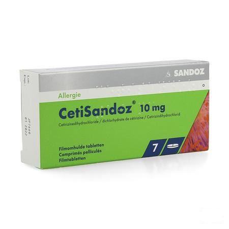 Cetisandoz Sandoz Comprimes 7 X 10 mg 