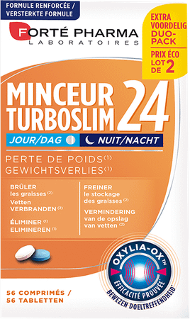 Turboslim 24 Dag/nacht Tabletten 2x28  -  Forte Pharma