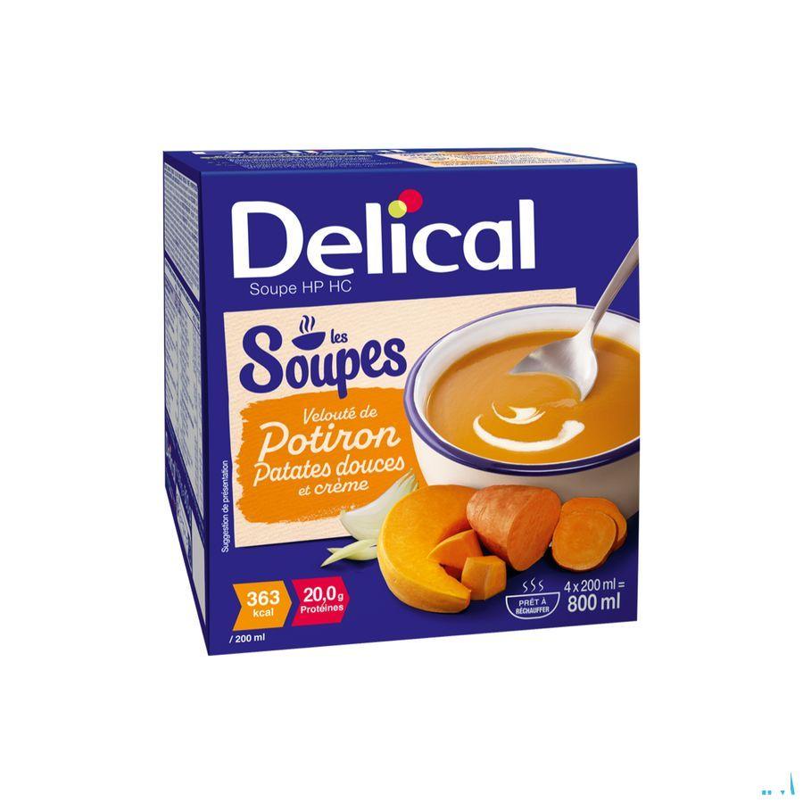 Delical Soupe Vel.Potiron Patates Douces & Cr4 x 200 ml