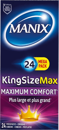 Manix King Size Max Preservatifs 24