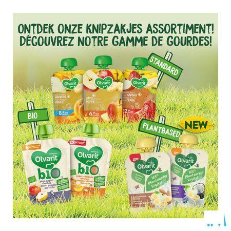 Olvarit Bio Peer Appel Bosbes 6M 90G  -  Nutricia