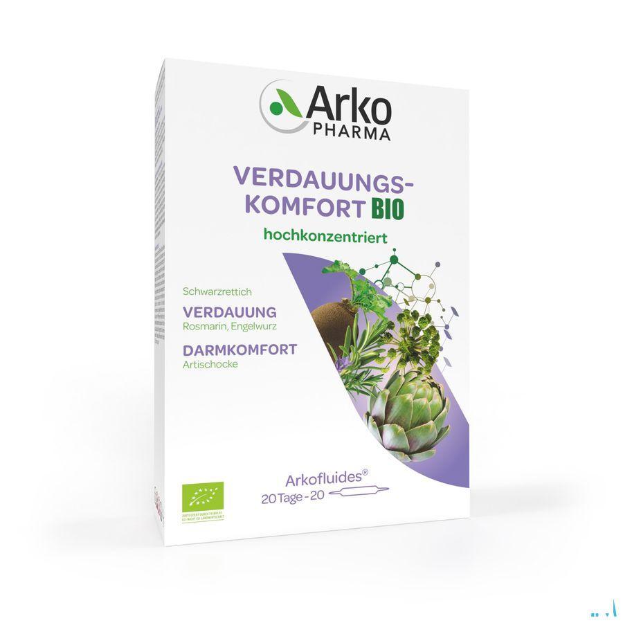 Arkofluide Confort Digestif Bio Ampoule 20  -  Arkopharma