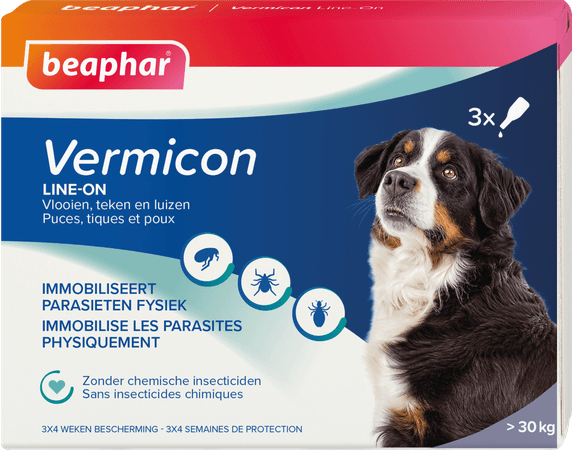 Beaphar Vermicon Line-On Grand Chien 3X4,5ml