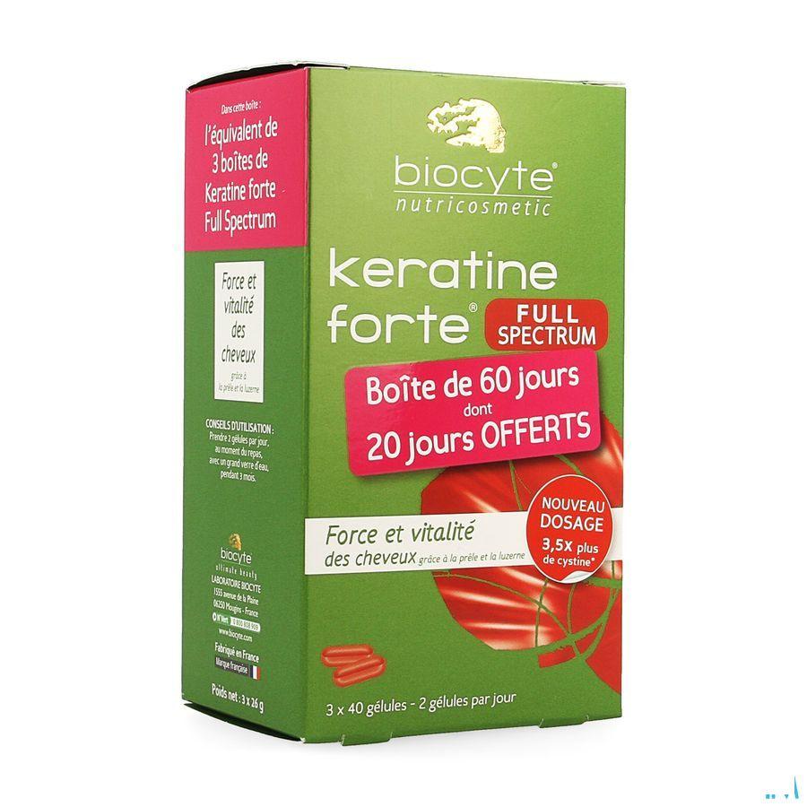 Biocyte Keratine Forte Full Spectrum Capsule 120  -  Biocyte